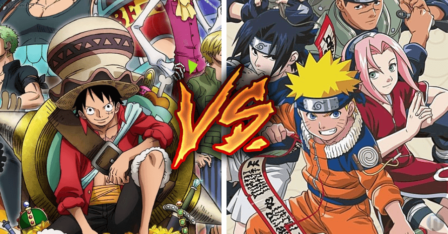 Personagens de One Piece vs personagens de Naruto