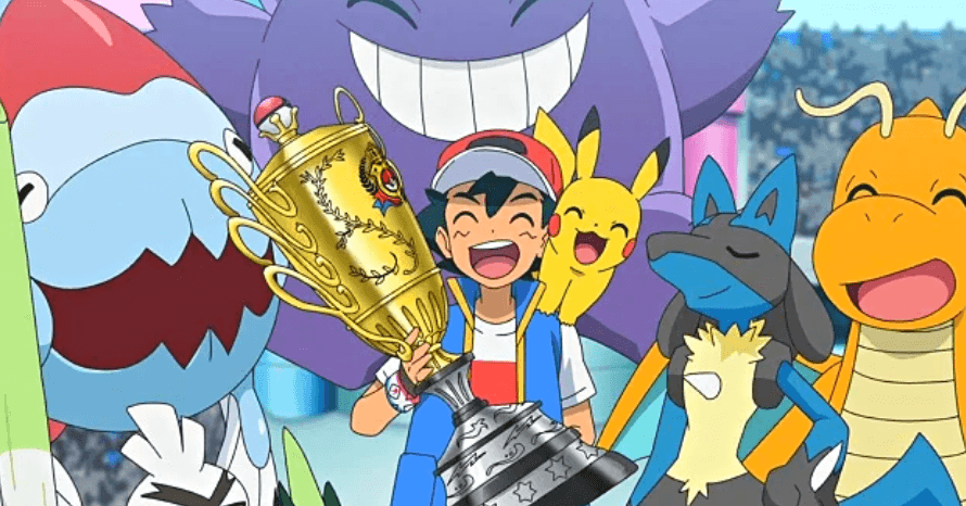 Ash Campeão do Torneio Mundial dos 8 mestres